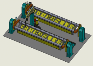 Wind turbine nacelle cover welding robot system 300x213 - Роботизированная система для сварки крышек гондолы ветряных турбин